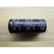 ICC 4700 µF UF Capacitor 35V - New No Box