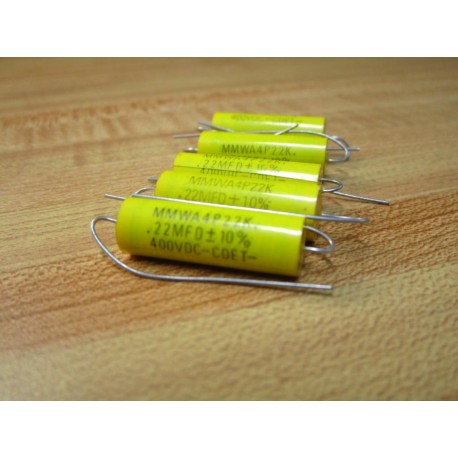 Cornell Dubilier MMWA4P22K Capacitor .22MFD 400VDC (Pack of 5) - New No Box