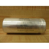 Mallory 20-90952 235-7005A Capacitor 11000MFD 15VDC - New No Box