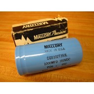 Mallory CGS102T350L Capacitor 1000MFD 350VDC