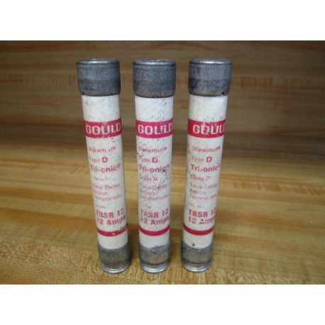 Gould Shawmut Ferraz Trionic TRSR-12 Fuse TRSR12 (Pack of 3) - Used