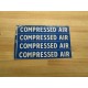 Lab Safety Supply 5322B Compressed Air Sign - New No Box
