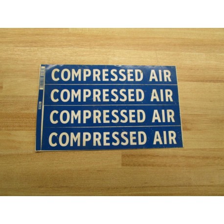 Lab Safety Supply 5322B Compressed Air Sign - New No Box