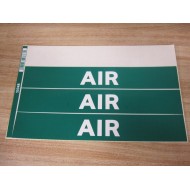Lab Safety Supply 5304B Air Label 3 Labels - New No Box