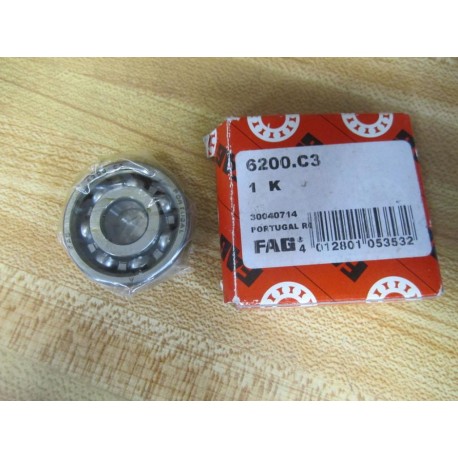 FAG 6200.C3 Bearing 6200C3 Deep Groove Bearing