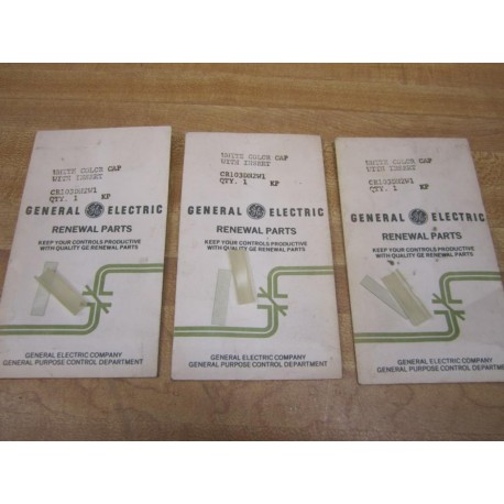 GE General Electric CR103DN2W1 White Color Cap with Insert Pack of 3