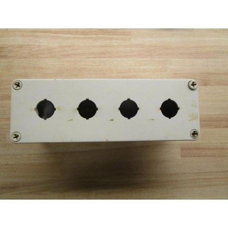 22008 Enclosure 4 Push Button Holes - Used