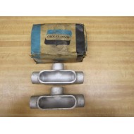 Crouse & Hinds T 37 Conduit Bodies Size 1" (Pack of 2)