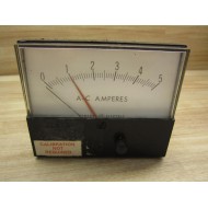 General Electric 196 Panel Meter D-1255K16706 0-5 AC Amperes - Used