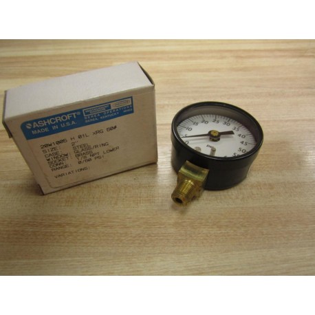 Ashcroft 20W1005-H-01L-XRG-60 Pressure Gauge 20W1005-H-01L