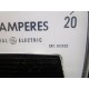 General Electric 612X32 Meter 0-20 A-C Amperes - New No Box