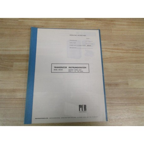 PCB 480D06 Manual - Used