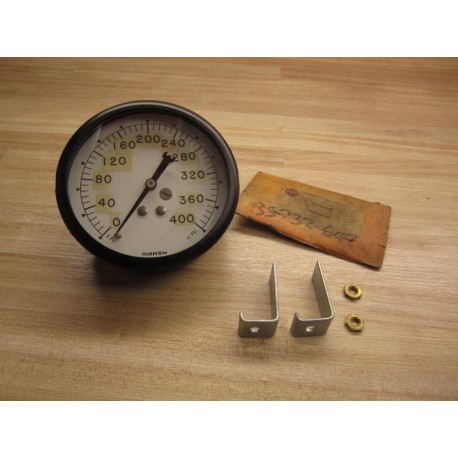 Marsh 35732 607 Pressure Gauge 3-15PSI 0-400 - New No Box