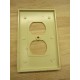 Leviton 80503-I Mid Size Wall Plate Ivory (Pack of 7)