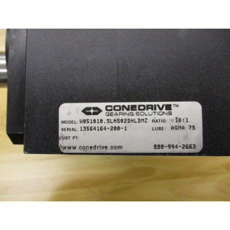 Conedrive W051010.SLNS02DHLDMZ Gear Reducer W051010SLNS02DHLDMZ - New No Box