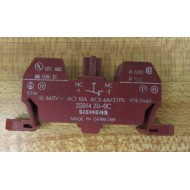 Siemens 3SB1-420-0C Contact Block Base 3SB1420OC - Used