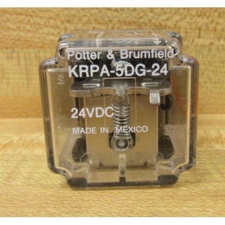 Potter & Brumfield KRPA-5DG-24 Relay 13 HP, 10A, 250VAC - New No Box