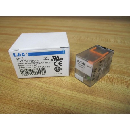 Eaton D7PR11A Cutler Hammer Relay Series A3