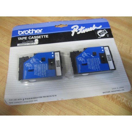 Brother Industries, TC-34Z P.Touch Tape Cassette TC34Z (Pack of 2)