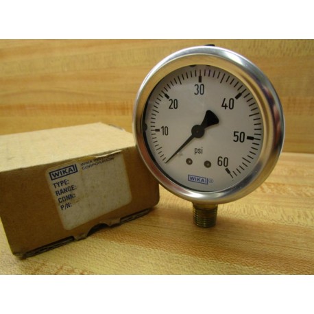 Wika 38K1155501 Gauge 0-60 PSI