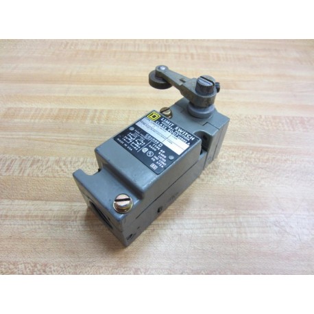 Square D 9007-C64BW Limit Switch 9007C64BW W Roller - Used