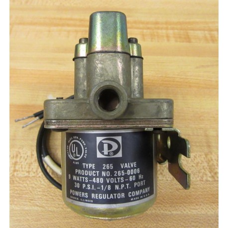 Powers 265-0006 Valve 2650006 WO Fitting - New No Box