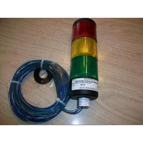 Electro-matic EMSL31VYZXX4-25 Stack Light EMSL31VYZXX425 - New No Box