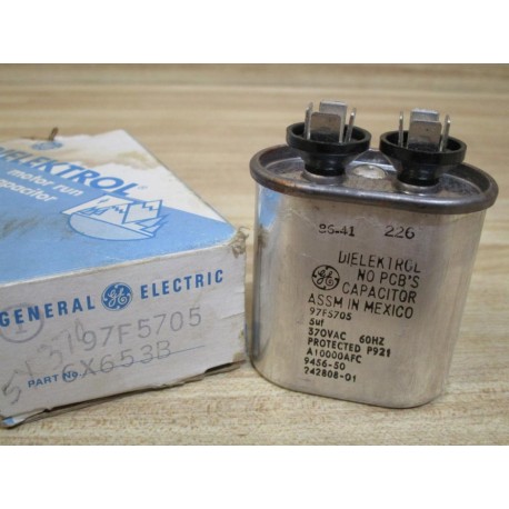 General Electric 97F5705 Capacitor 6X653B 60 Hz