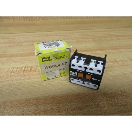Ward Leonard WBCL4-02 Contact Block WBCL402