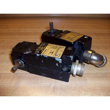 General Electric CR215GFA Limit Switch w Heads CR215GH17 (Pack of 2) - Used