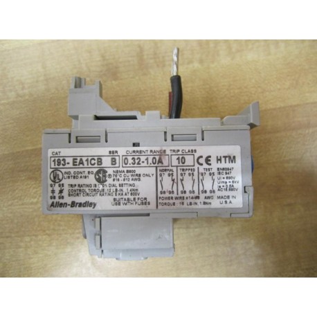 Allen Bradley 193-EA1CB Overload Relay 193EA1CB Series B - New No Box