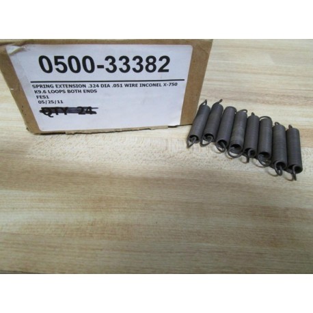 X-750 X750 Spring Extension .324 Dia .051 Wire (Pack of 8)