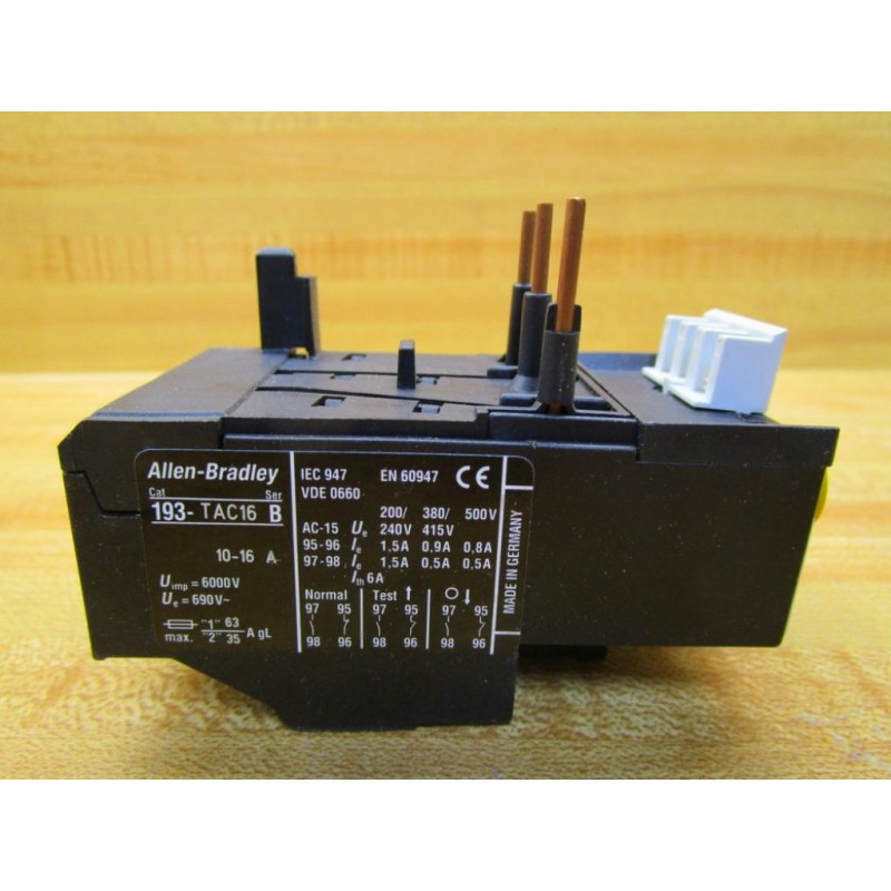 OVERLOAD RELAY 193-TAC16  10-16A   B SERIES
