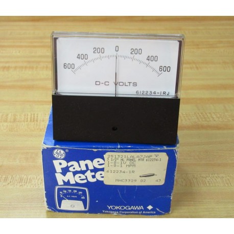 Yokogawa 612234-1RJ Panel Meter 6122341RJ