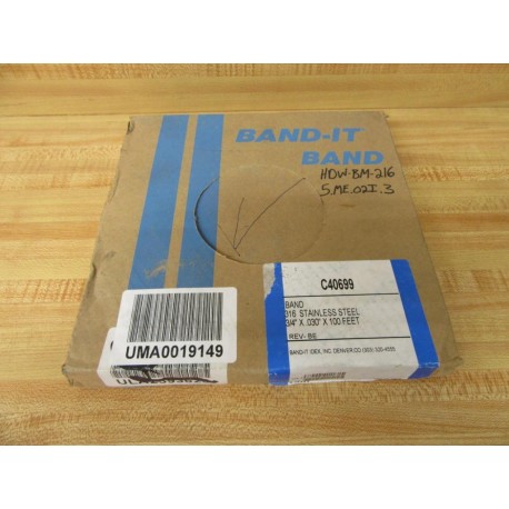 Band-It C40699 316 Stainless Steel Banding 34" 100'