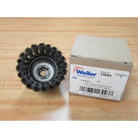 Weiler 13023 2-34" Single Row Wire Cup Brush