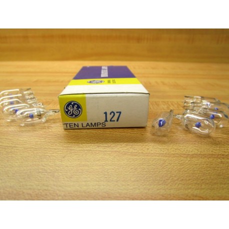 General Electric 127 GE Light Bulb Miniature Lamp (Pack of 10)