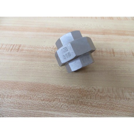 MB316 Pipe Union 316 - New No Box