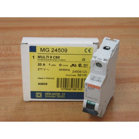 Square DSchneider MG24509 20A Circuit Breaker 24509