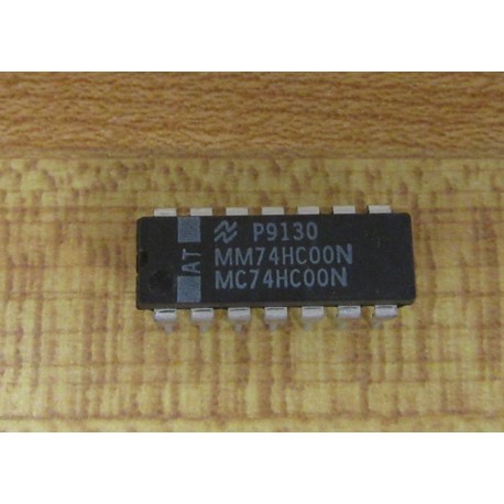 National Semiconductor MM74HC00N Integrated Circuit (Pack of 3)