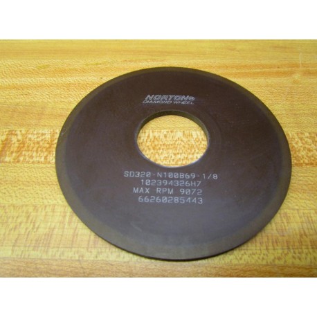 Norton SD320-N100B69-18 Diamond Grinding Wheel SD320N100B6918 - New No Box