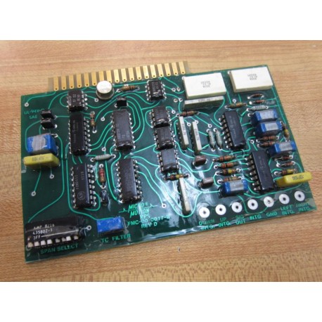 Micro Motion FMC-00-0017-B Frequency Board FMC000017B Rev.D - Used