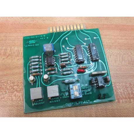 Micro Motion FMC-00-0115-B Analog Board FMC000115B Rev.B - Used