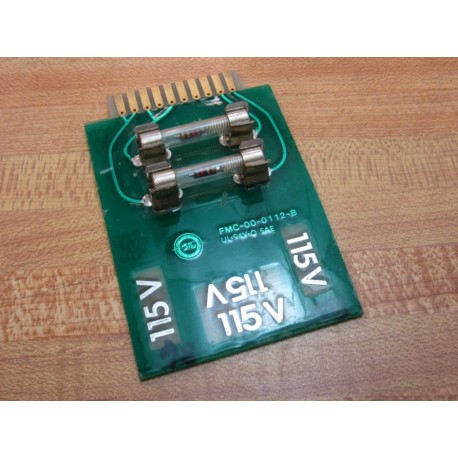 Micro Motion FMC-00-0112-B Fuse Board FMC000112B - Used