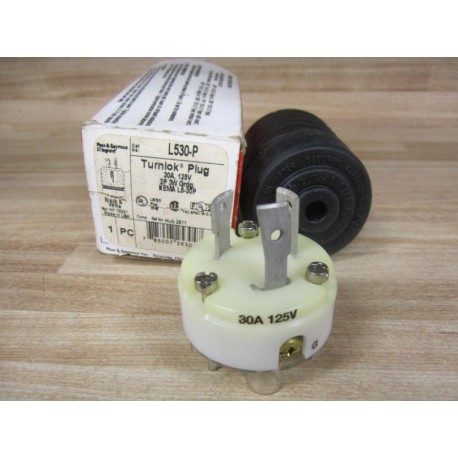 Pass & Seymour L530-P Plug L530P BlackWhite