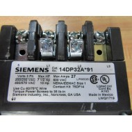 Siemens 14DP32AF91 Heavy Duty Motor Starter WOverload Relay - New No Box