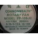 Commonwealth FP-108JC AC Axial Fan