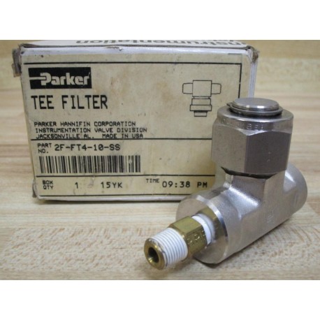 Parker 2F-FT4-10-SS Tee Filter 2FFT410SS