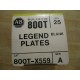 Allen Bradley 800T-X559 Legend Plate 800TX559 BLANK (Pack of 25)