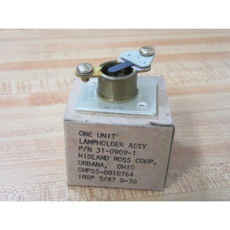 Midland Ross 31-0909-1 Lamp Holder Assy 72914